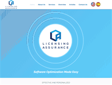 Tablet Screenshot of licensingassurance.com